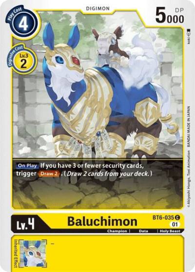 Baluchimon BT6-035 C Double Diamond Digimon card