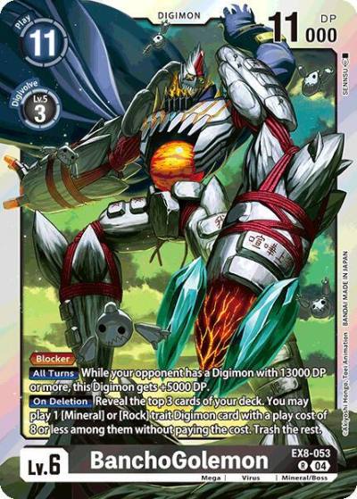 BanchoGolemon EX8-053 R Chain of Liberation Digimon card
