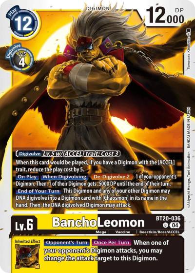 BanchoLeomon BT20-036 U Release Special Booster 2.5 Digimon card