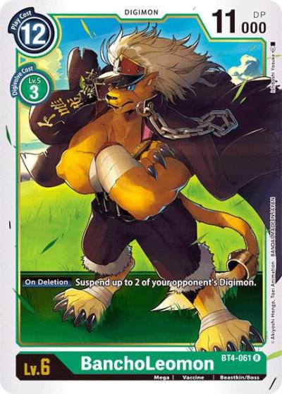 BanchoLeomon BT4-061 R Great Legend Digimon card