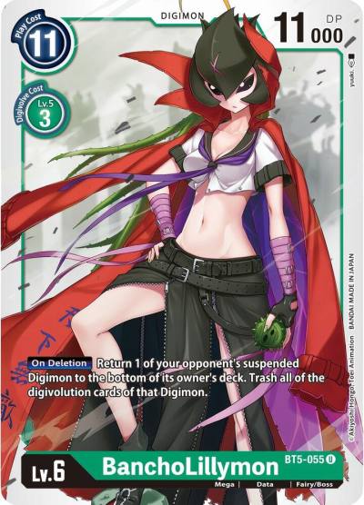 BanchoLillymon BT5-055 U Battle of Omni Digimon card