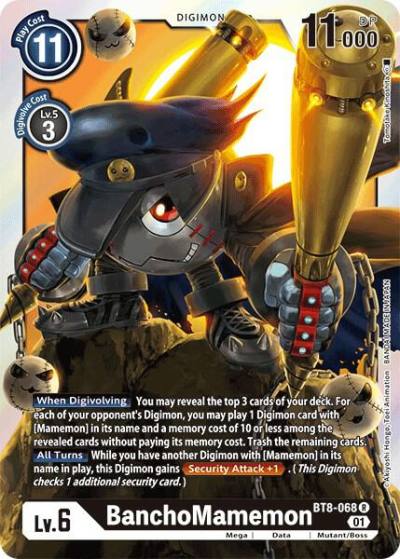 BanchoMamemon BT8-068 R New Awakening Digimon card
