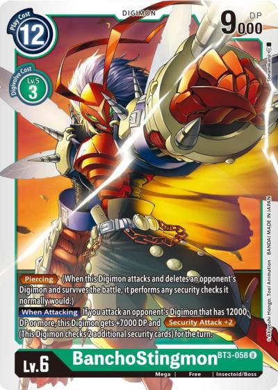 BanchoStingmon BT3-058 U Release Special Booster 1.5 Digimon card