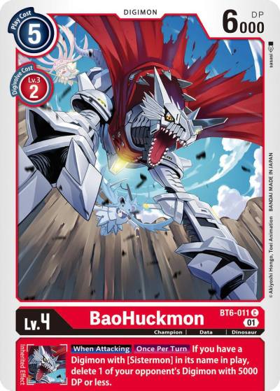 BaoHuckmon BT6-011 C Double Diamond Digimon card