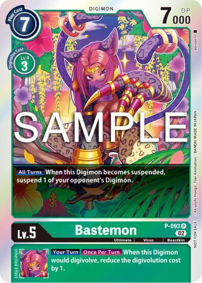 Bastemon 3rd Anniversary Update Pack P-093 P Digimon Promotion Cards Digimon card