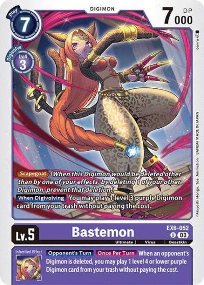 Bastemon EX6-052 U Infernal Ascension Digimon card