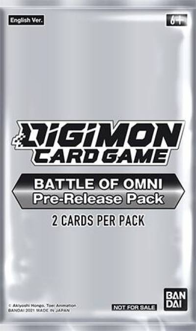 Battle of Omni Pre Release Pack Battle of Omni Pre-Release Cards Digimon card