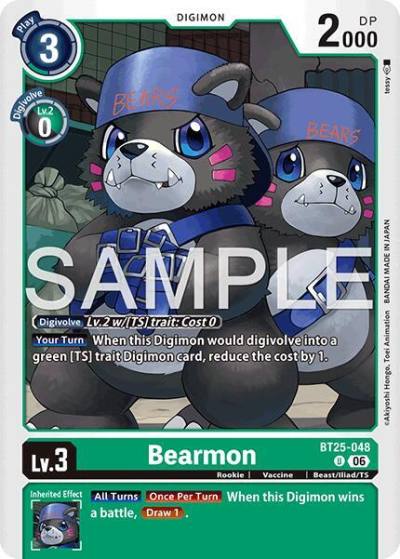 Bearmon BT25-048 U Dual Revolution Digimon card