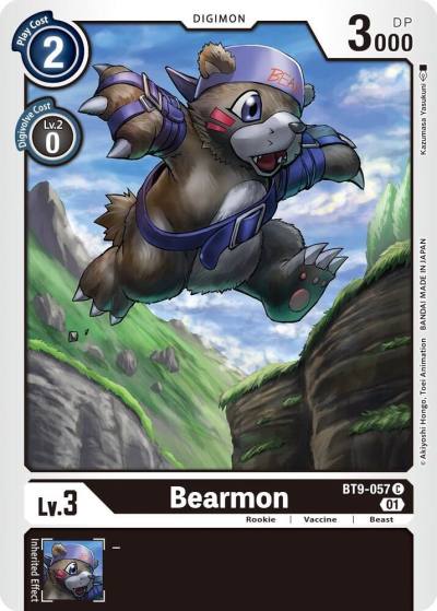 Bearmon BT9-057 C X Record Digimon card