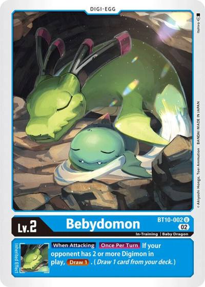 Bebydomon BT10-002 U Xros Encounter Digimon card