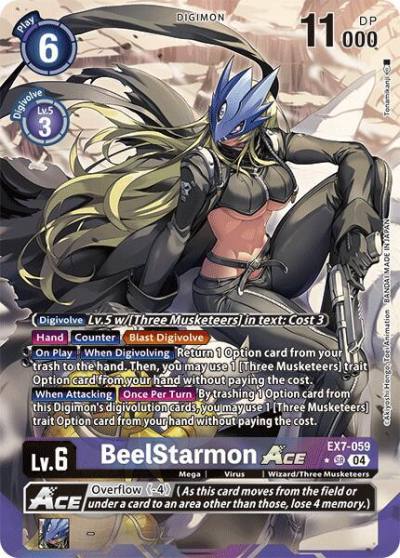 BeelStarmon ACE Alternate Art EX7-059 SR Digimon LIBERATOR Digimon card