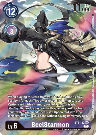 BeelStarmon Alternate Art BT6-112 SEC Double Diamond Digimon card