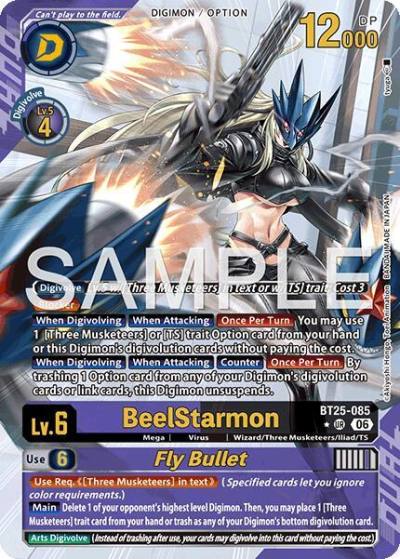 BeelStarmon // Fly Bullet Alternate Art BT25-085 Dual Revolution Digimon card