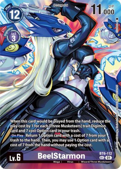 BeelStarmon Premium Binder Set BT6-112 SEC Double Diamond Digimon card