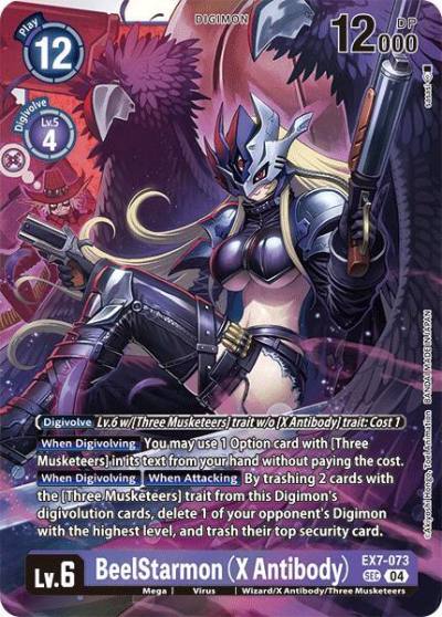 BeelStarmon X Antibody EX7-073 SCR Digimon LIBERATOR Digimon card