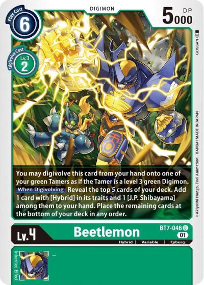 Beetlemon BT7-046 U Next Adventure Digimon card