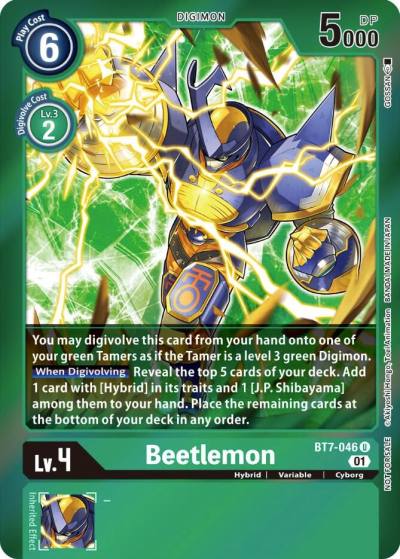 Beetlemon Event Pack 3 BT7-046 U Next Adventure Digimon card