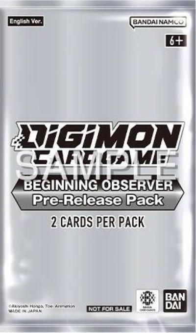 Beginning Observer Pre Release Pack  Beginning Observer Pre-Release Cards Digimon card