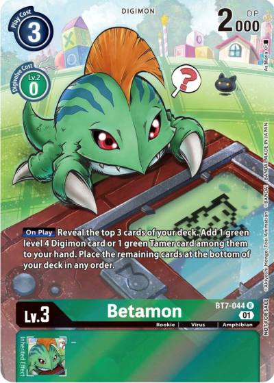 Betamon 25th Special Memorial Pack BT7-044 R Next Adventure Digimon card