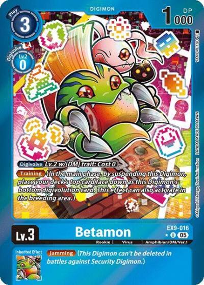 Betamon Limited Foil EX9-016 U Versus Monsters Digimon card