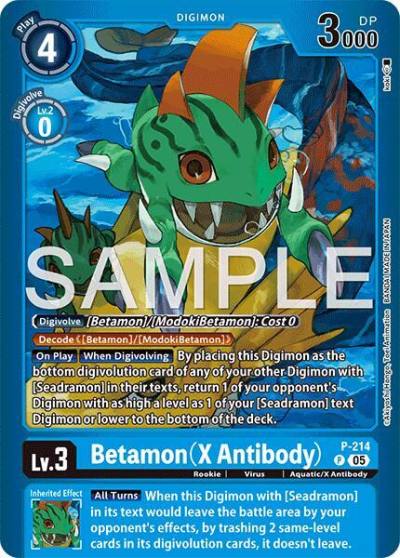 Betamon X Antibody P - 214 P Limited Card Pack -Final Crest- Digimon card