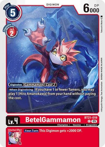 BetelGammamon BT21-019 C World Convergence Digimon card