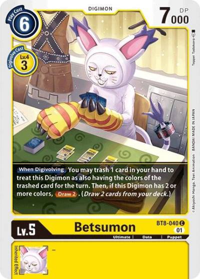 Betsumon BT8-040 C New Awakening Digimon card