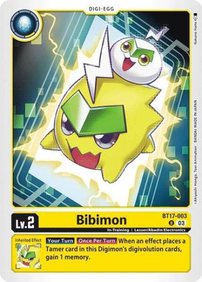 Bibimon BT17-003 U Secret Crisis Digimon card