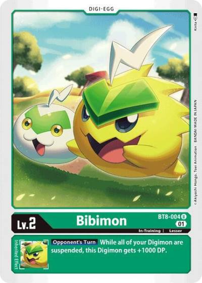 Bibimon BT8-004 U New Awakening Digimon card