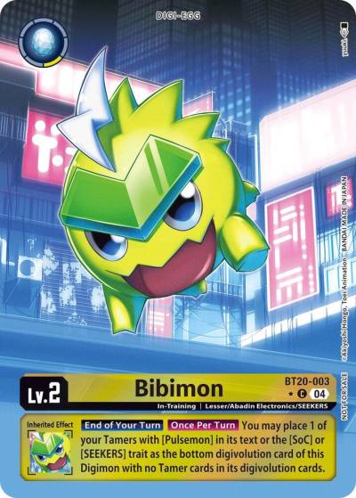 Bibimon Release Special Booster 25 Box Promotion Pack BT20-003 C Release Special Booster 2.5 Digimon card