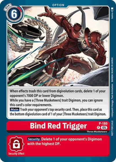 Bind Red Trigger Store Tournament 2025 Vol2 Participation Pack P-180 P Digimon Promotion Cards Digimon card