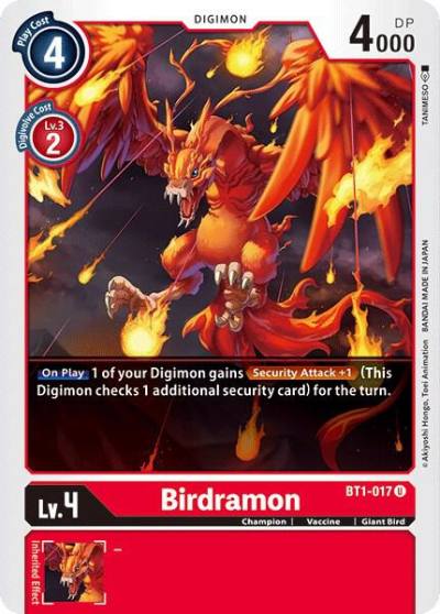 Birdramon BT1-017 U Release Special Booster 1.0 Digimon card