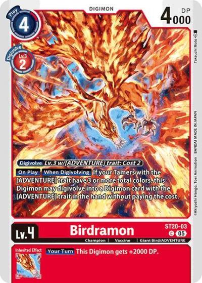 Birdramon ST20-03 C Starter Deck 20: Protector of Light Digimon card