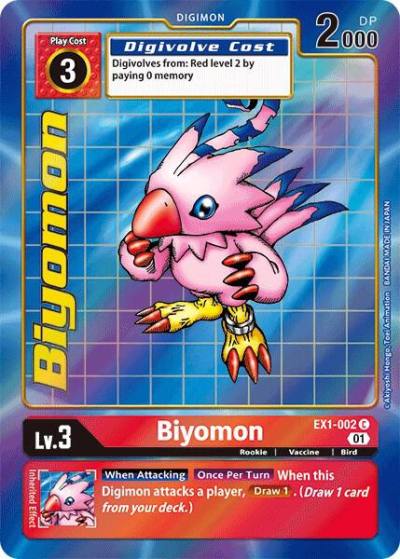 Biyomon Alternate Art EX1-002 C Classic Collection Digimon card