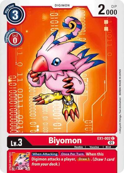 Biyomon EX1-002 C Classic Collection Digimon card