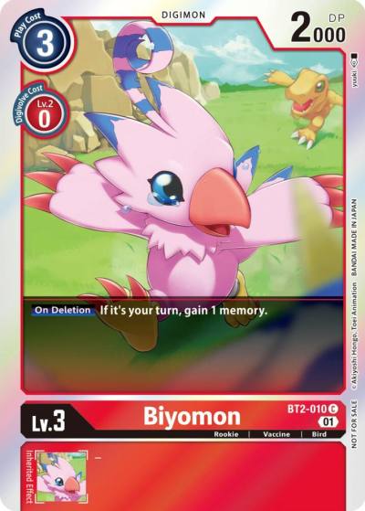 Biyomon ST 11 Special Entry Pack BT2-010 C Release Special Booster 1.0 Digimon card