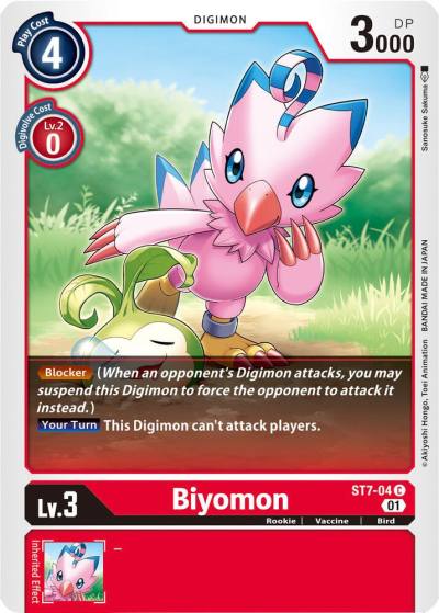 Biyomon ST7-04 C Starter Deck 07: Gallantmon Digimon card