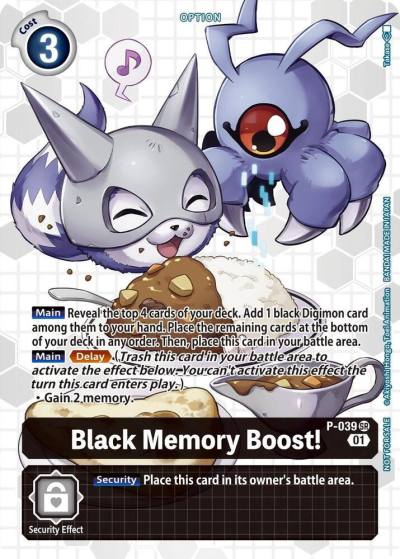 Black Memory Boost Next Adventure Box Promotion Pack P-039 SR Digimon Promotion Cards Digimon card