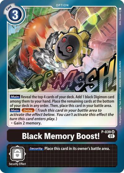 Black Memory Boost P-039 SR Digimon Promotion Cards Digimon card