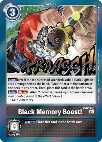 Black Memory Boost Resurgence Booster Reprint P-039 SR Resurgence Booster Digimon card