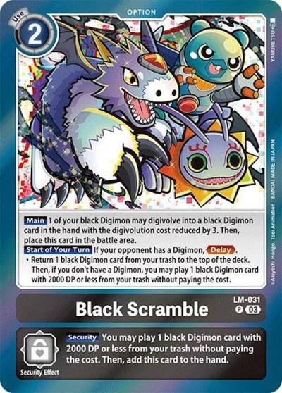 Black Scramble LM-031 P Special Limited Set Digimon card