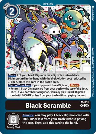 Black Scramble Reprint LM-031 P Advanced Booster Digimon Generation Digimon card