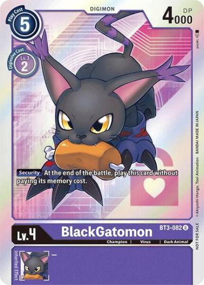 BlackGatomon Box Topper BT3-082 U Release Special Booster 1.5 Digimon card
