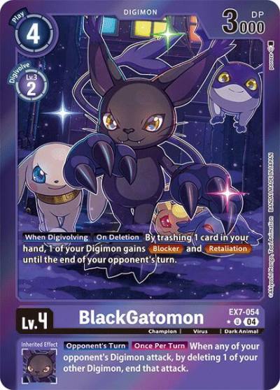 BlackGatomon Foil EX7-054 UC Digimon LIBERATOR Digimon card