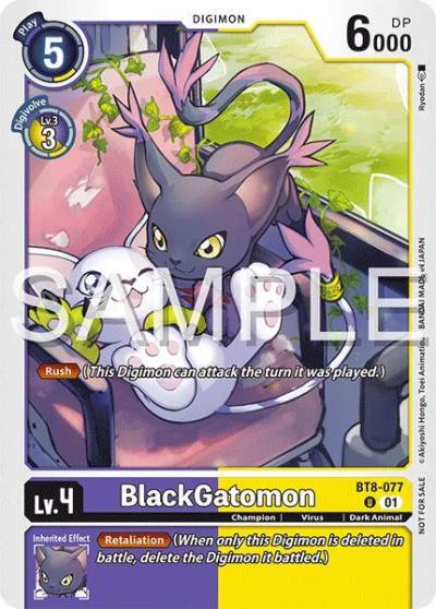 BlackGatomon Time Stranger Demo Deck BT8-077 U Digimon Demo Deck Exclusive Cards Digimon card
