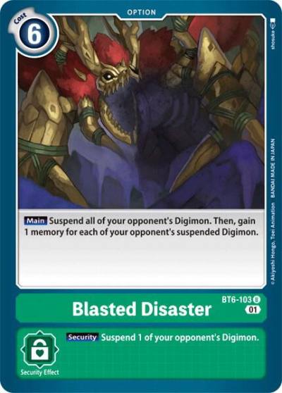 Blasted Disaster BT6-103 U Double Diamond Digimon card