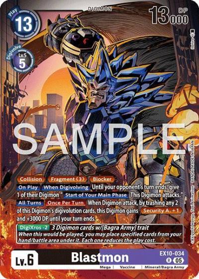 Blastmon EX10-034 R Sinister Order Digimon card