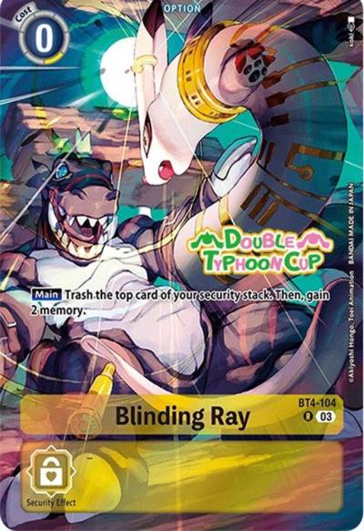 Blinding Ray Bonus Pack BT4-104 R Starter Deck 17: Double Typhoon Advanced Deck Set Pre-Release Cards Digimon card