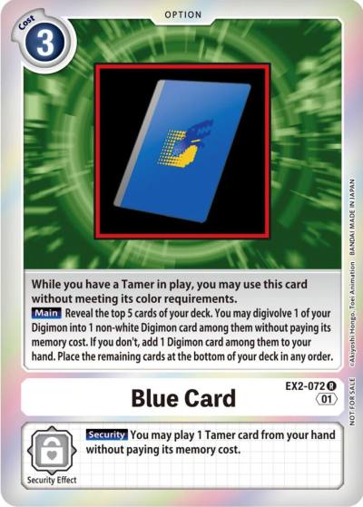 Blue Card Event Pack 4 EX2-072 R Digital Hazard Digimon card