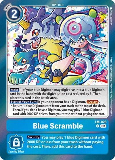 Blue Scramble LM-028 P Special Limited Set Digimon card